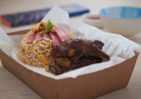 tiger street food box fried rice bbq ribs
