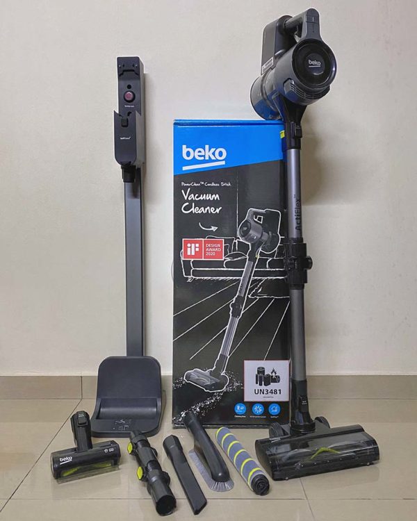 beko powerclean cordless vacuum cleaner full set