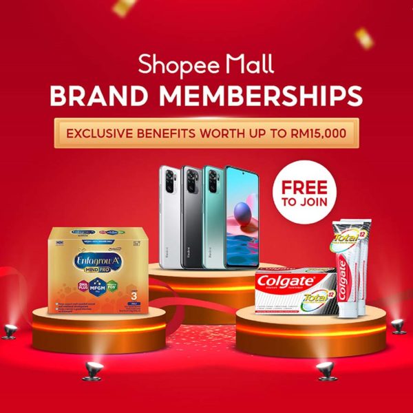 maximum online shopping savings shopee mall brand memberships