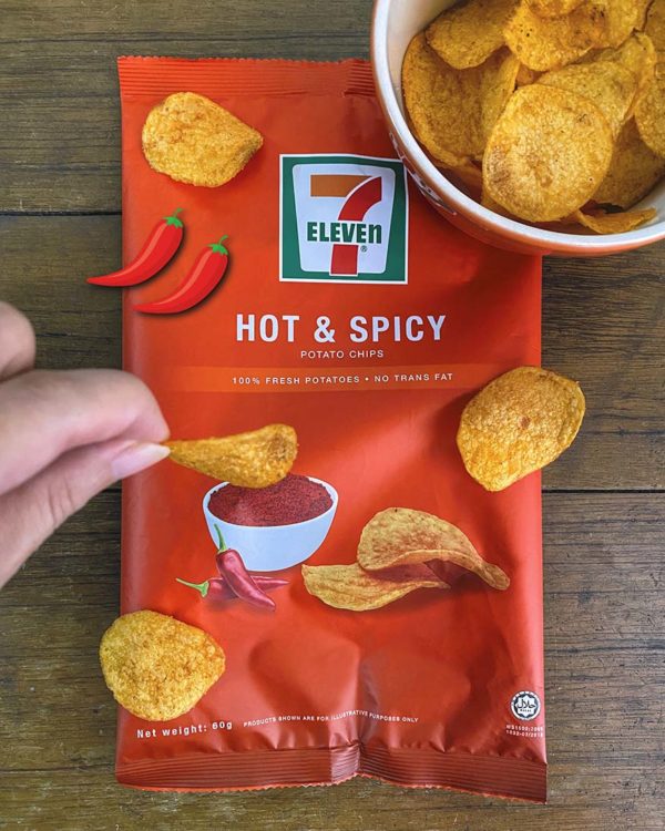 7-eleven malaysia hot and spicy potato chips
