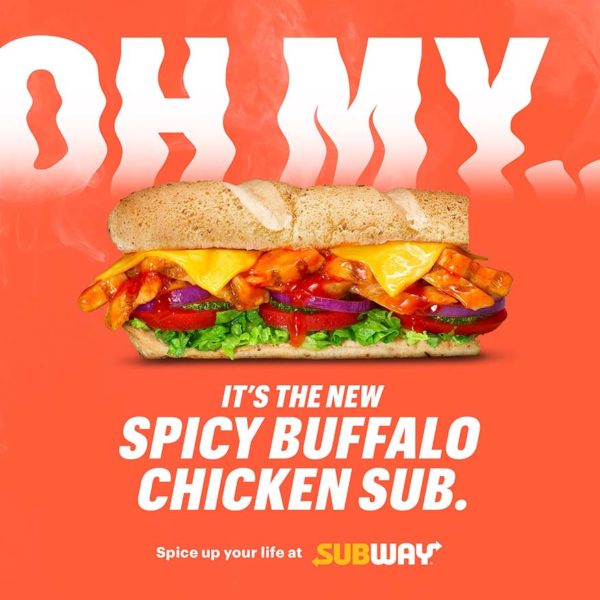 subway malaysia spicy buffalo chicken sub local twist