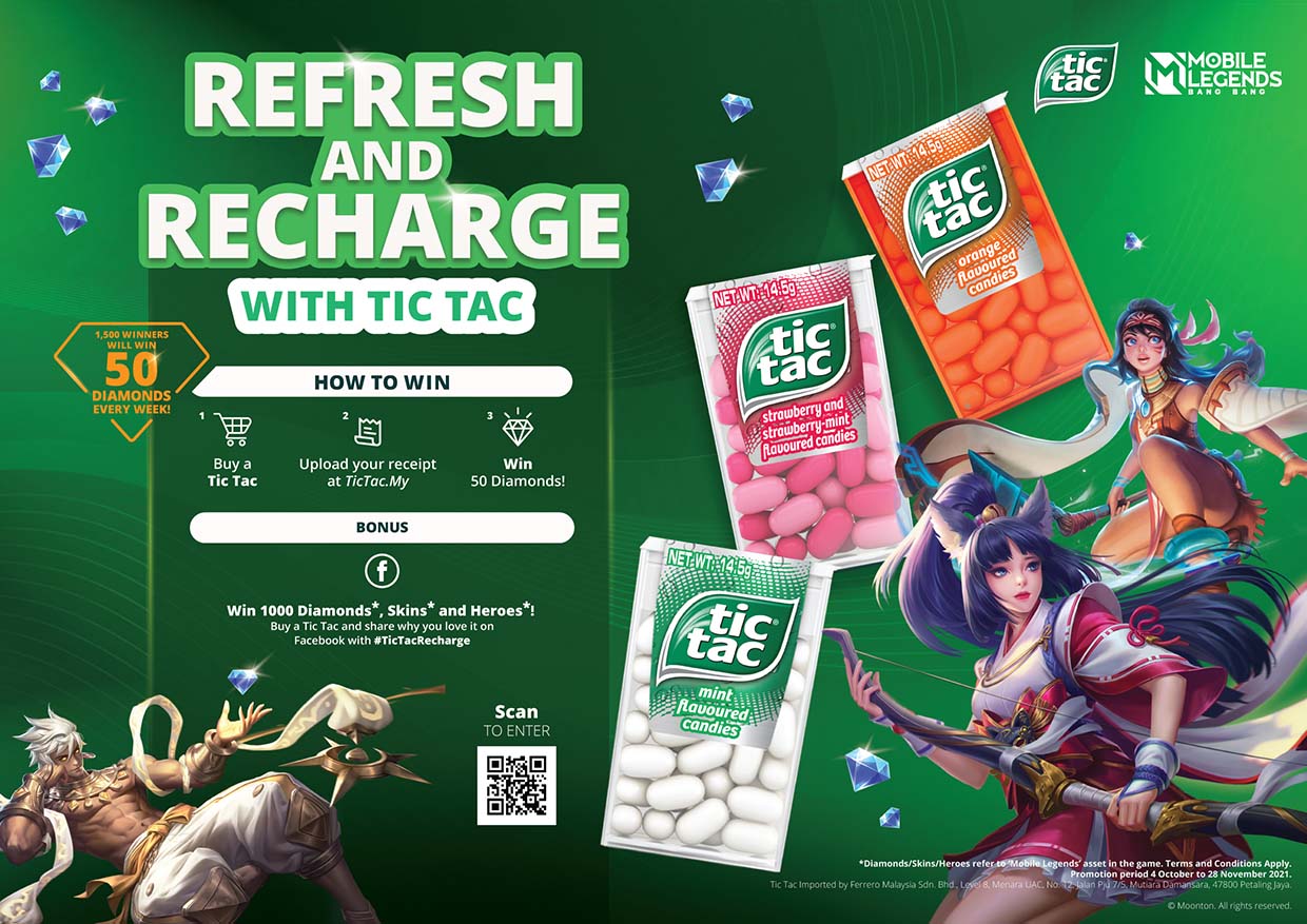 Refresh & Recharge @ Tic Tac Malaysia X Mobile Legends