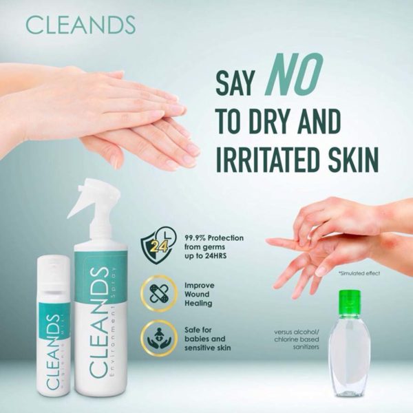 cleands environmentally friendly sanitizer gentle on skin
