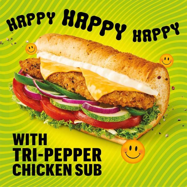subway malaysia tri pepper chicken sub promotion
