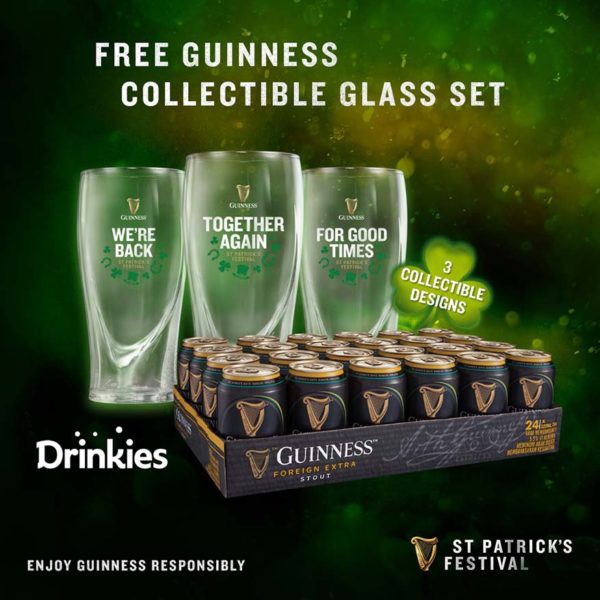 guinness st patrick festival 2022 collectible glass