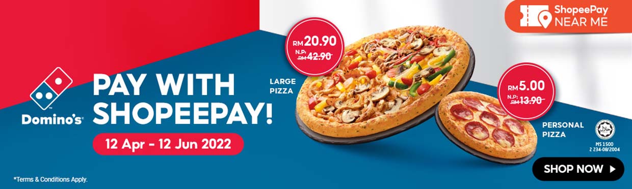 Domino’s Pizza Now Accepting ShopeePay