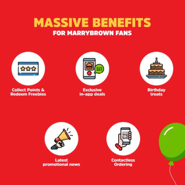 marrybrown app deals rewards collect points benefits