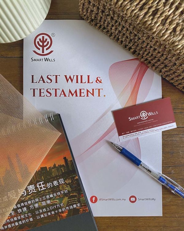 smartwills online will maker company malaysia testament document