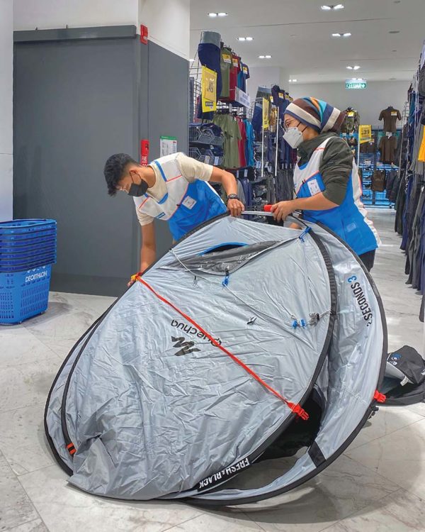 decathlon kl city centre shoppes four seasons 2 seconds camping tent
