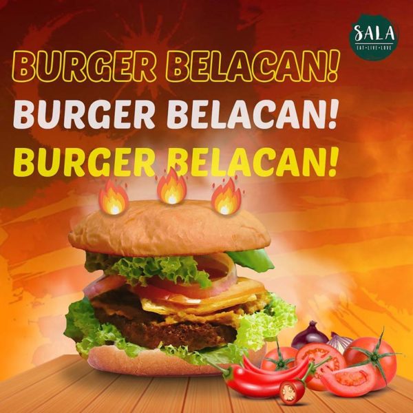 sala vegan restaurant burger belacan spicy