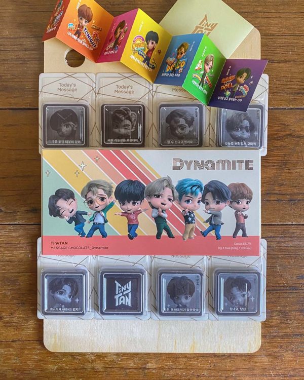 topzmall tinytan message chocolate ver2 korean group bts dynamite whole set