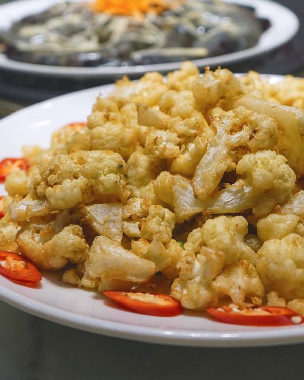 hani steamfood restaurant jalan puchong deep fried cauliflower