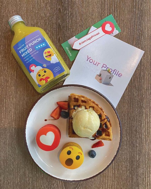 meta jomjagaprivasi education campaign pop up privacy cafe the farm craft limited edition dessert