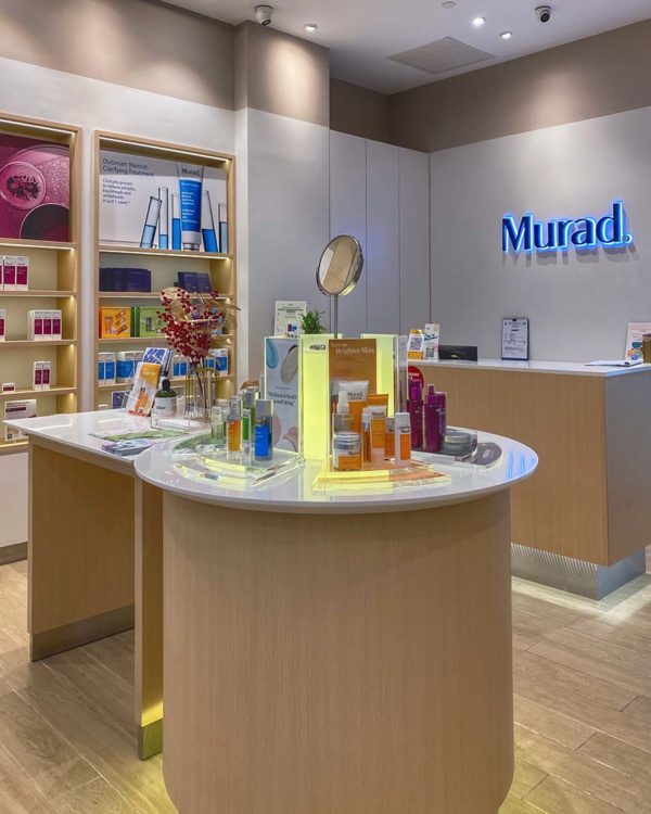 murad method facial session sunway pyramid product testing counter