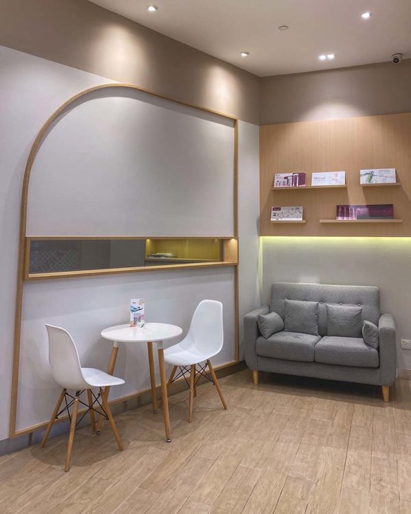 murad method facial session sunway pyramid waiting corner