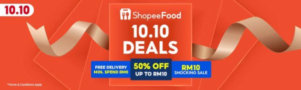 shopeefood 10.10 deals promotion