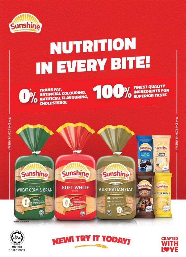 sunshine bread klang valley varieties