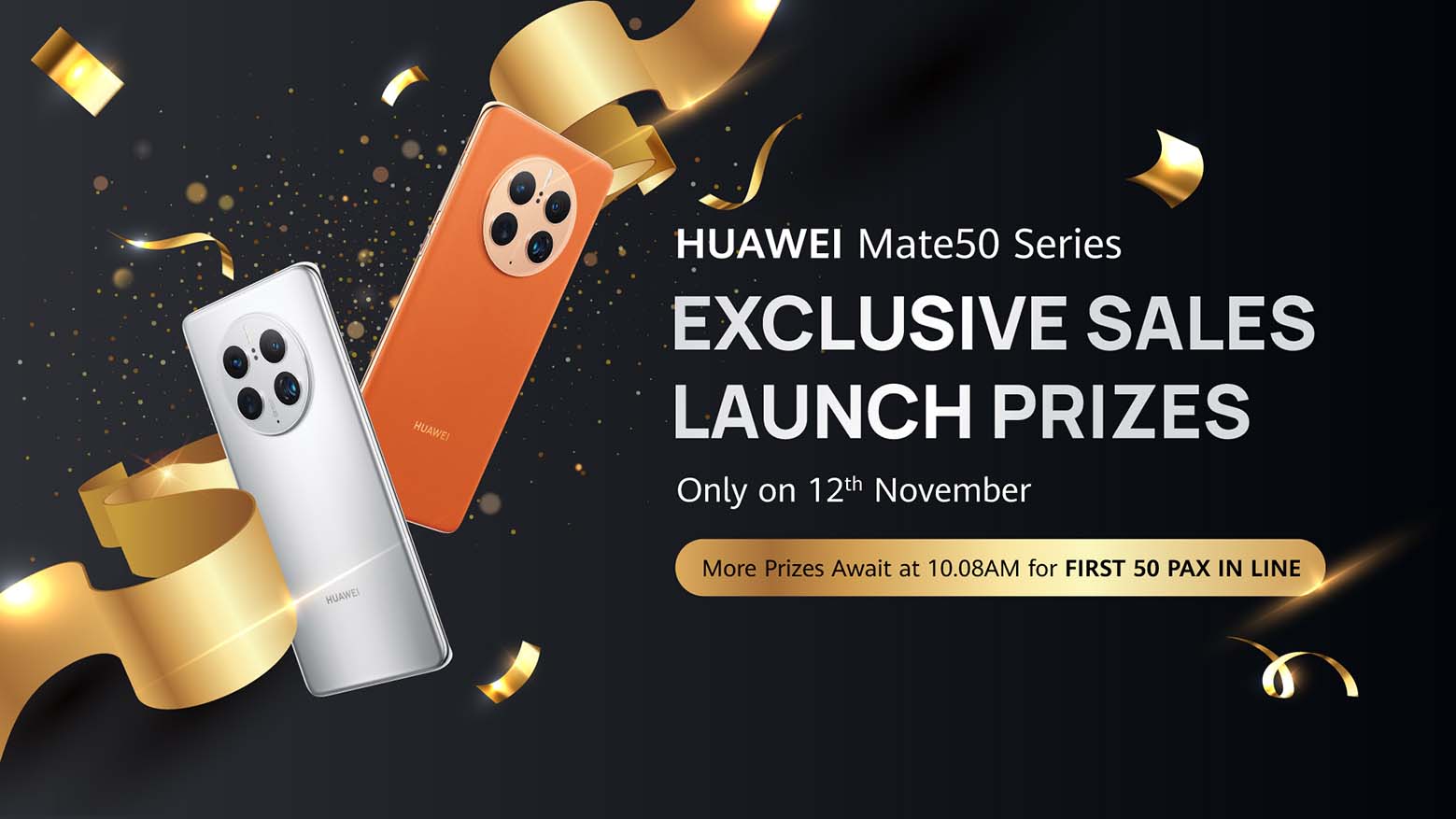Exclusive Prizes Worth Up to RM6,500 Awaits For HUAWEI Mate50 Series Pre-Order