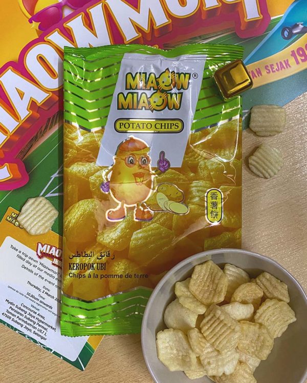 miaow miaow iconic miaowmori potato chips snack