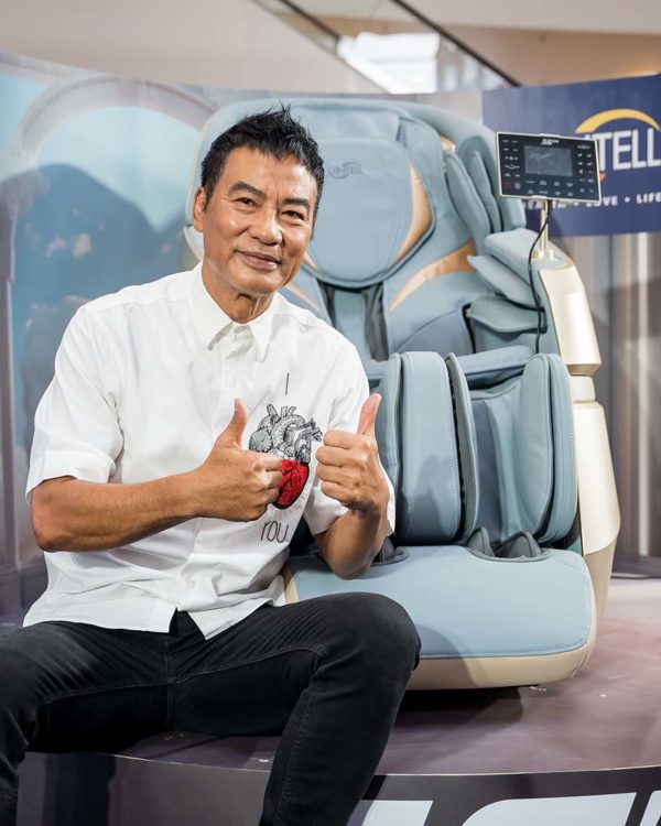 gintell s6 plus 8-hands wellness chair simon yam brand ambassador