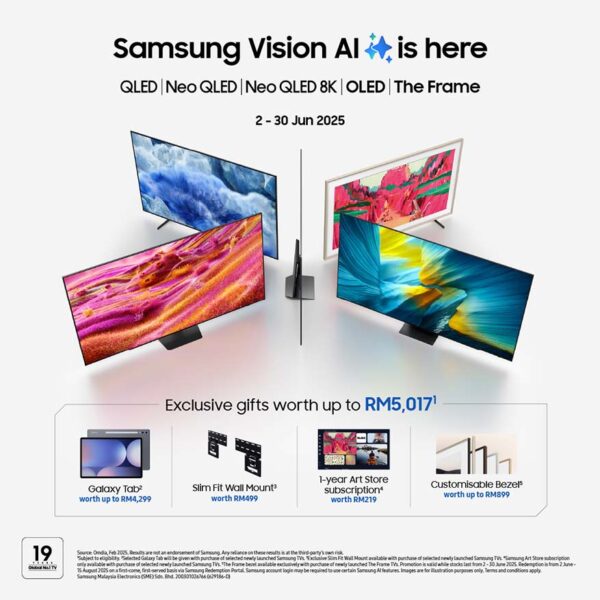 samsung 2025 AI TV free gifts 