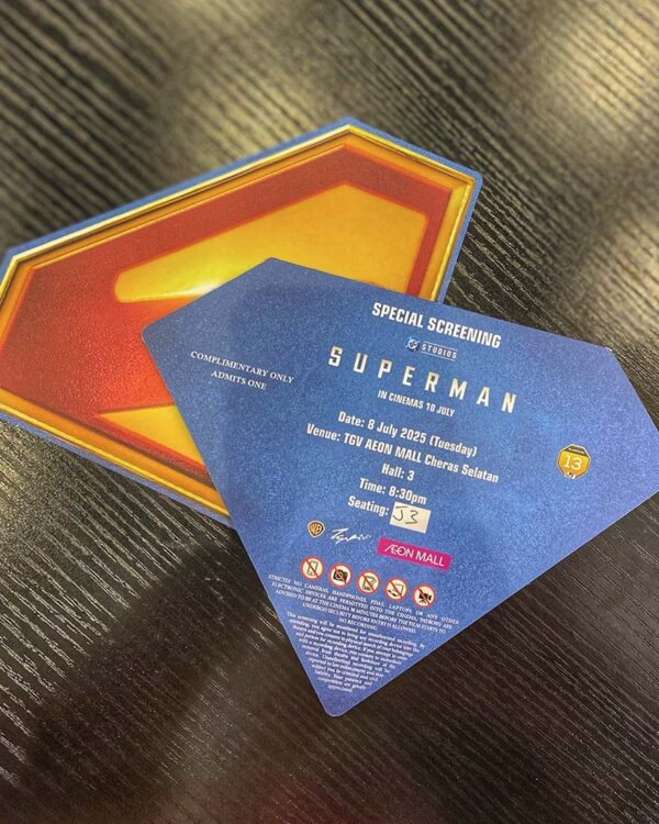 aeon mall malaysia superman pop-up store roadshow movie premiere screening event