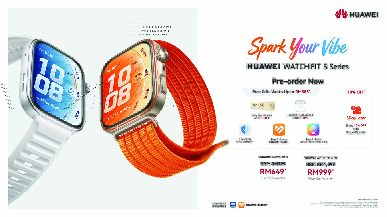 Huawei Raises The Bar In Wearable Technology Under “Now Is Your Spark” Launch