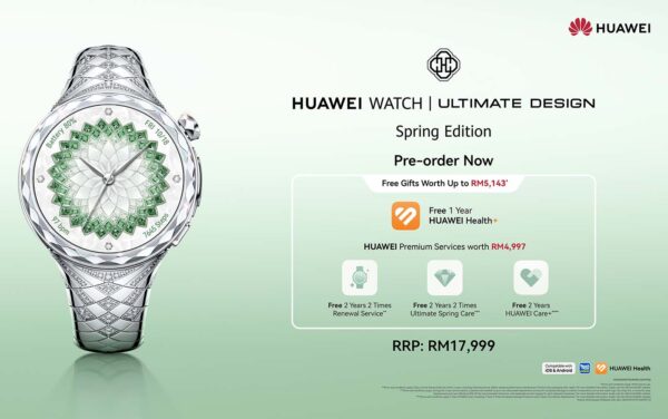 now is your spark huawei watch ultimate design spring edition