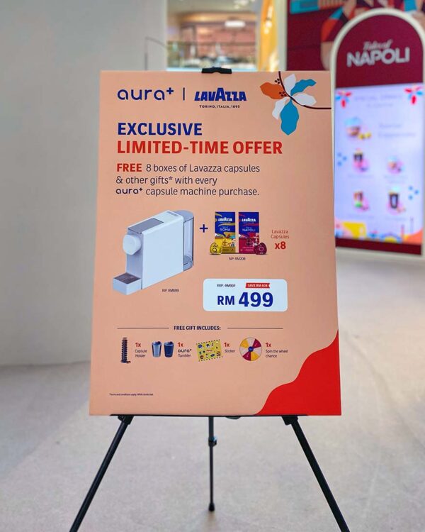 lavazza aura+ pop up mid valley megamall exclusive limited time offer