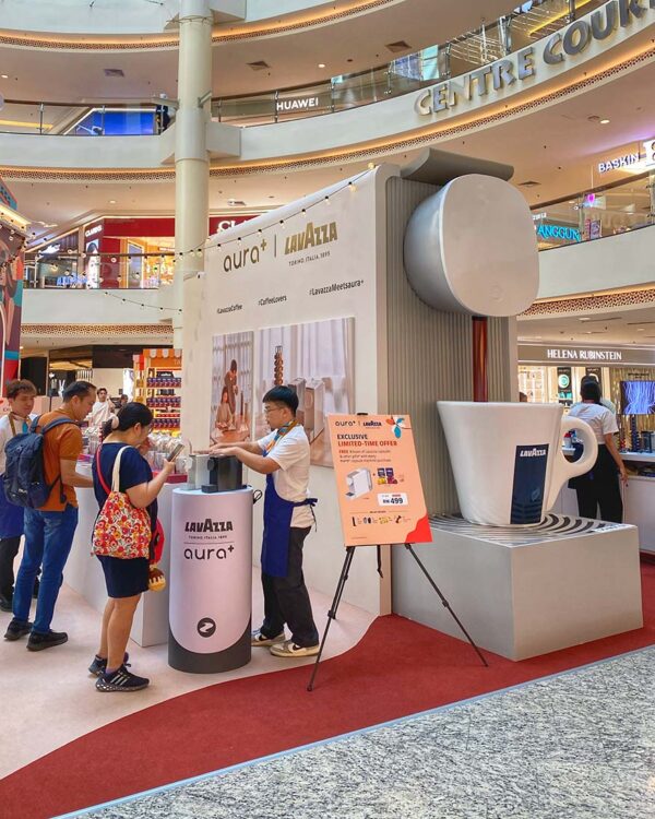 lavazza aura+ pop up mid valley megamall italian coffee culture