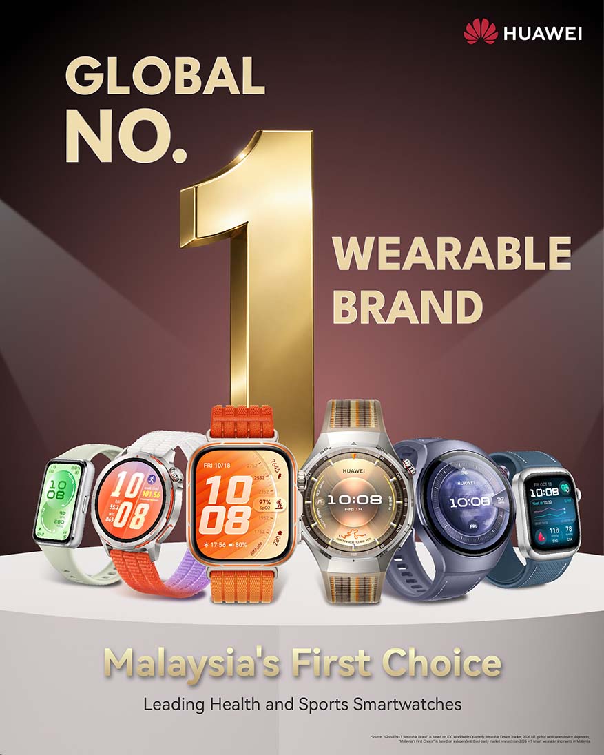 Huawei Leads Malaysia’s SmartWatch Market In H1 2026