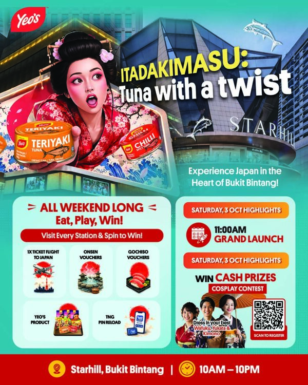 yeos itadakimasu tuna with a twist teriyaki flavour starhill bukit bintang